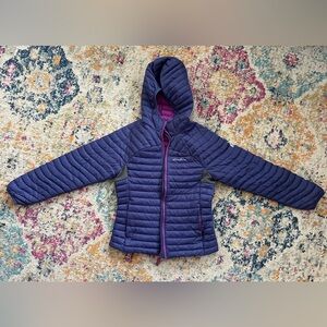 SOLD ON XPOST Eddie Bauer Girls Purple Hooded Quilted Puffer Jacket. Size 10/12